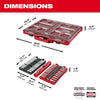 Milwaukee 98pc 3/8 Drive 6-Pt and 12-Pt Metric & SAE Ratchet & Socket Set with PACKOUT™ Low-Profile Organizer