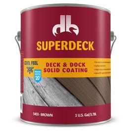 Cool Feel Deck & Dock Wood Stain, Deep-Tone Base, Brown, Gallon