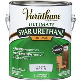 Exterior Premium Spar Urethane, Satin, Oil-Based, 1-Gallon