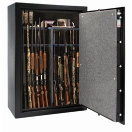 Fat Boy Jr. Gun Safe, 11 Gauge Steel, Electronic Lock, Black, Holds 48 Guns