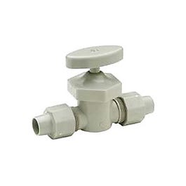 Global Shut Off Valve, Compression In Line, Male, 1/2 x 1/2-In.