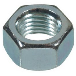 Hex Nut, Coarse Thread, 1/2-13, Zinc-Plated Steel, 25-Lb.