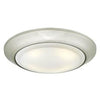 LED Light, Surface Mount, Brushed Nickel/Frosted Lens, 1050 Lumens, 15-Watt, 7-3/8-In.