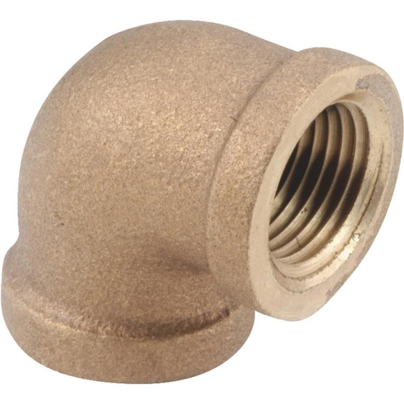 Anderson Metals 1-1/4 In. 90 deg Red Brass Threaded Elbow